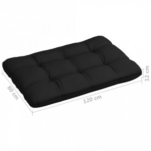 Perne pentru canapea din paleți, 3 buc., negru - Img 7