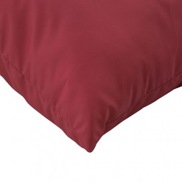 Perne pentru canapea din paleți, 3 buc., roșu vin, textil - Img 7