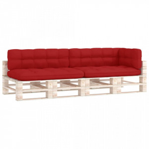 Perne pentru canapea din paleți, 5 buc., roșu - Img 2