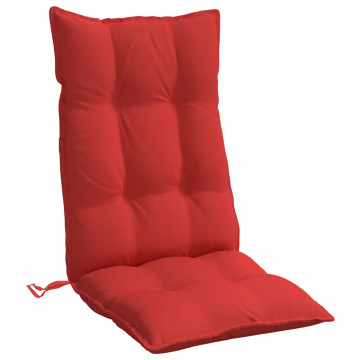 Perne scaun cu spătar înalt, 6 buc, roșu, țesătură Oxford - Img 4