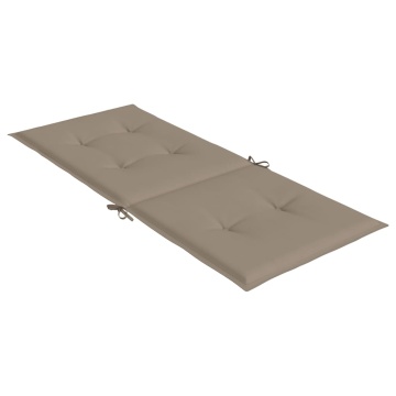 Perne scaun de grădină, 4 buc., gri taupe, 120 x 50 x 3 cm - Img 9