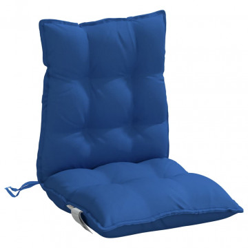 Perne scaun spătar mic, 4 buc albastru regal, țesătură Oxford - Img 4