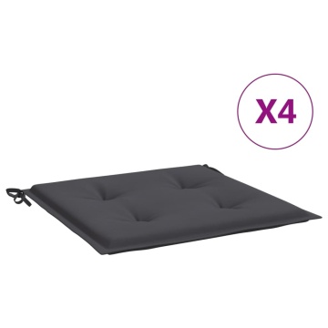 Perne scaune grădină 4 buc. antracit 50x50x3 cm țesătură Oxford - Img 2