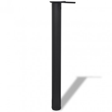 Picioare de masă înălțime reglabilă, 4 buc. 710 mm negru - Img 1