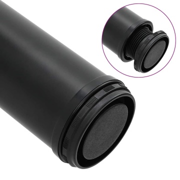Picioare de masă reglabile pe înălțime, 4 buc, 1100 mm, negru - Img 4