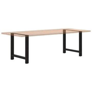 Picioare măsuță de cafea Negru 2 buc 80x(72-73) cm Oțel - Img 7