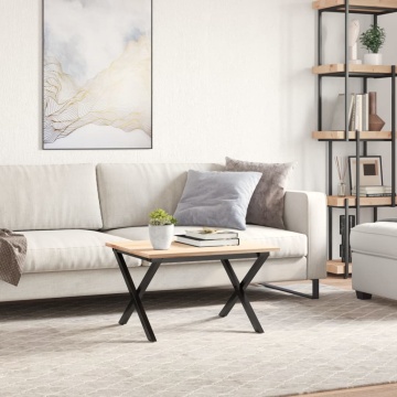 Picioare Măsuță de cafea X-Frame 60x40x38 cm Oţel - Img 3