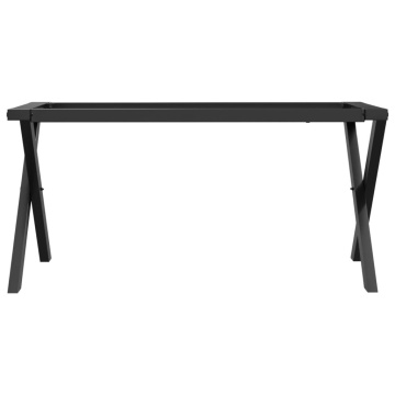 Picioare Măsuță de cafea X-Frame 70x30x43 cm Oţel - Img 4