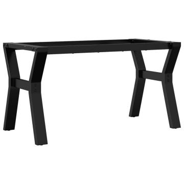 Picioare Măsuță de cafea Y-Frame 80x40x43 cm Fontă - Img 2