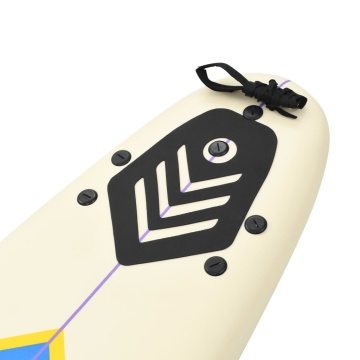 Placă de surf, 170 cm, albastru și crem - Img 5