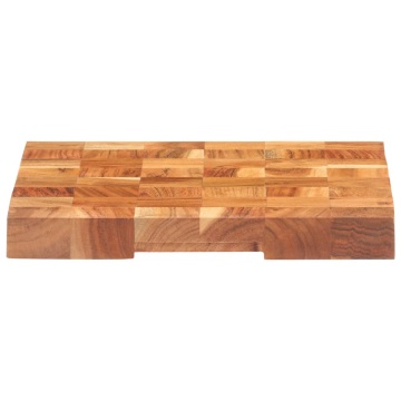 Placă de tocat, 40 x 30 x 3,8 cm, lemn masiv de acacia - Img 3