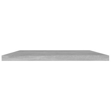 Plăci bibliotecă, gri beton, 4 buc, 40 x 30 x 1,5 cm, PAL - Img 3