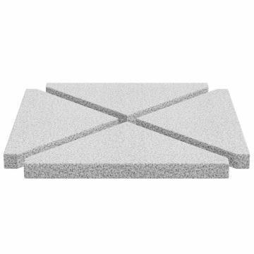 Plăci de greutate umbrelă, 4 buc., gri, 14 kg, granit, triunghi - Img 8