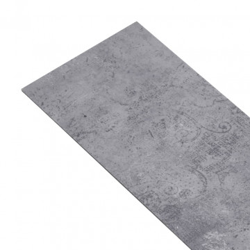 Plăci de pardoseală autoadezive, gri ciment, 5,02 m², PVC, 2 mm - Img 4