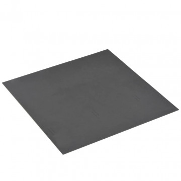 Plăci de pardoseală autoadezive, PVC, 5,11 m², negru, cu model - Img 3