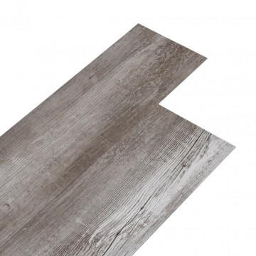 Plăci pardoseală autoadezive lemn maro mat 5,02 m² PVC 2 mm - Img 2