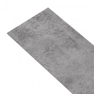 Plăci pardoseală autoadezive, maro ciment, 5,21 m², 2 mm, PVC - Img 6