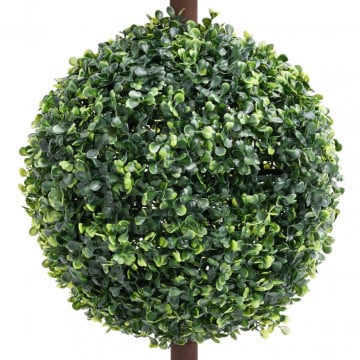 Plantă artificială cimișir cu ghiveci verde 118cm formă minge - Img 3