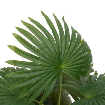 Plantă artificială de palmier 9 frunze 65 cm verde - Img 2