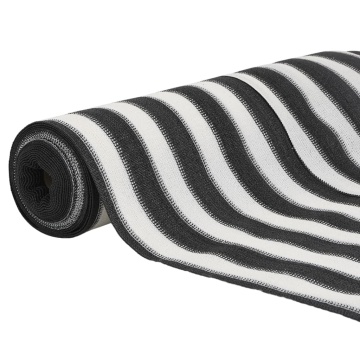 Plasă protecție intimitate antracit/alb 1,2x25 m HDPE 75 g/m² - Img 3