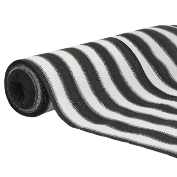 Plasă protecție intimitate antracit/alb 1,5x25 m HDPE 75 g/m² - Img 3