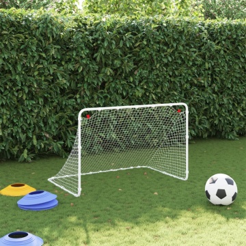 Poartă de fotbal, alb, 122x81x81 cm, oțel - Img 3