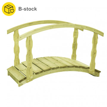 Pod de grădină, 170x74x105 cm, lemn masiv pin tratat, B-Stock - Img 1