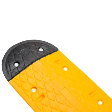 Prag limitator de viteză galben și negru 129x32,5x4 cm cauciuc - Img 6