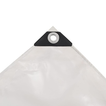 Prelată 650 g/m² 4 x 4 m Alb - Img 4