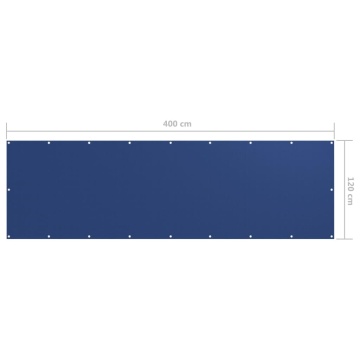 Prelată balcon albastru 120x400 cm țesătură Oxford - Img 5