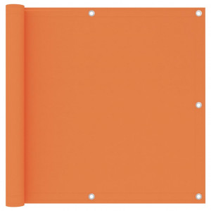 Prelată balcon portocaliu 90x400 cm țesătură Oxford - Img 1