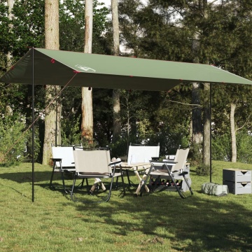 Prelată de camping, verde, 500x294 cm, impermeabilă - Img 1