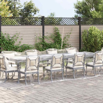 Prelata transparenta cu ochiuri 3x8 m PVC - Img 2