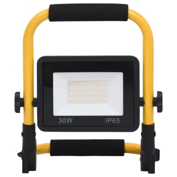 Proiector cu LED și mâner, 30 W, alb cald - Img 3