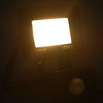 Proiector LED cu senzor, 10 W, alb cald - Img 2