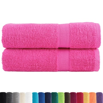 Prosoape de mâini premium SOLUND 2 buc. roz 50x100 cm 600 gsm - Img 2