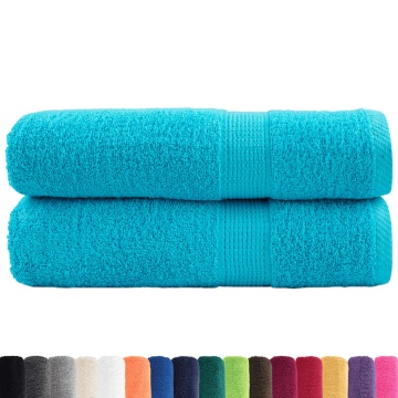 Prosoape de mâini premium SOLUND 2 buc. turcoaz 50x100cm 600gsm - Img 2