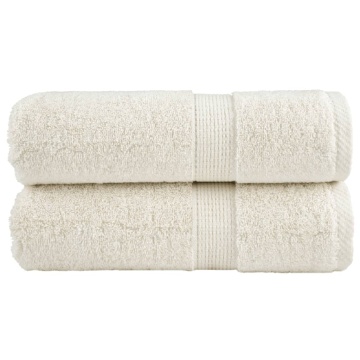 Prosoape oaspeți premium SOLUND 2 buc. crem 30x50 cm 600 gsm - Img 1
