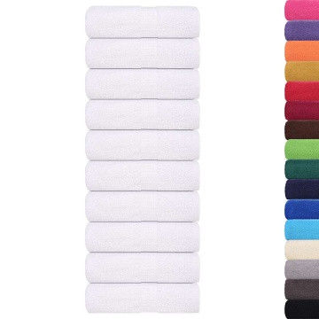 Prosoape pentru oaspeți 50 buc alb 30x50cm 360 g/m² 100% bumbac - Img 2