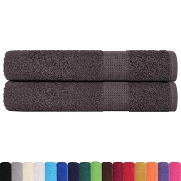 Prosoape pentru saună 2 buc Antracit 360 g/m² 100% bumbac - Img 2