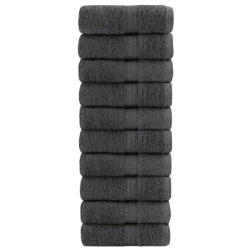 Prosoape premium SOLUND 10 buc antracit 30x50 cm 600 gsm - Img 1