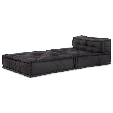 Puf modular Antracit 70x70x54 Material - Img 3