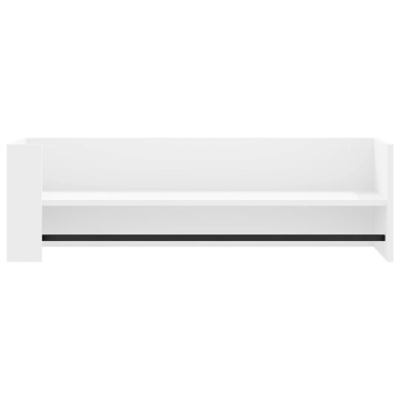 Raft de perete, alb, 100x35x30,5 cm, lemn prelucrat - Img 4