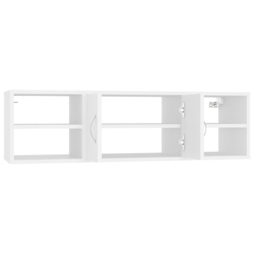 Raft de perete, alb, 102x30x29 cm, lemn prelucrat - Img 8