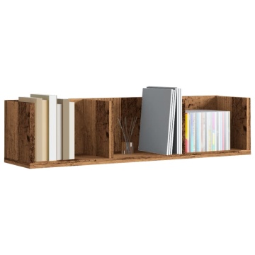 Raft de perete CD-uri, lemn vechi, 75x18x18 cm, lemn prelucrat - Img 1