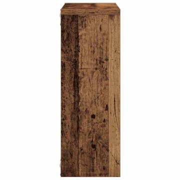 Raft de perete, lemn vechi, 45x16x45 cm, lemn prelucrat - Img 8