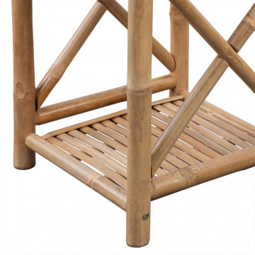 Raft pătrat cu 3 niveluri din bambus - Img 3