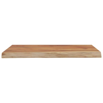 Raft perete 50x40x2,5 cm dreptunghiular lemn acacia margine vie - Img 4