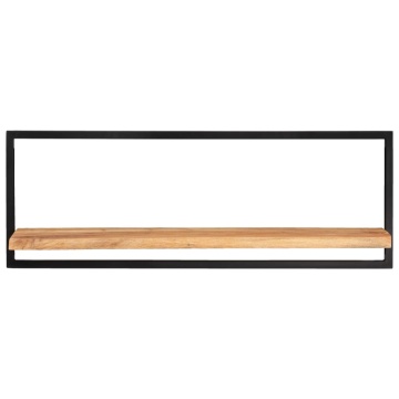 Rafturi de perete 2 buc. 100x24x35 cm lemn masiv acacia/oțel - Img 2