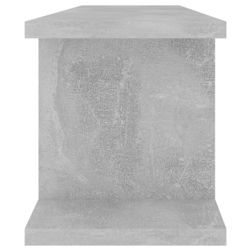 Rafturi de perete, 2 buc., gri beton, 75x18x20 cm, lemn - Img 5